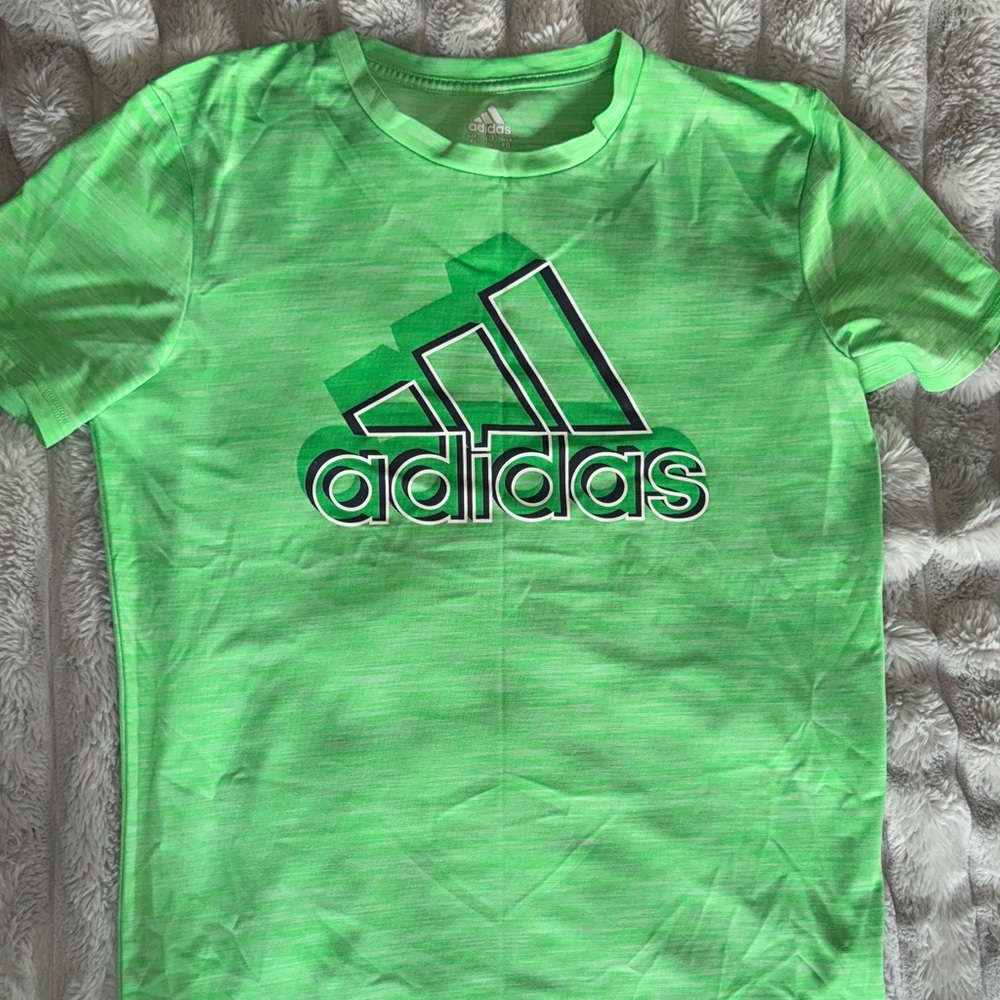 Adidas Kids Neon Green Tee